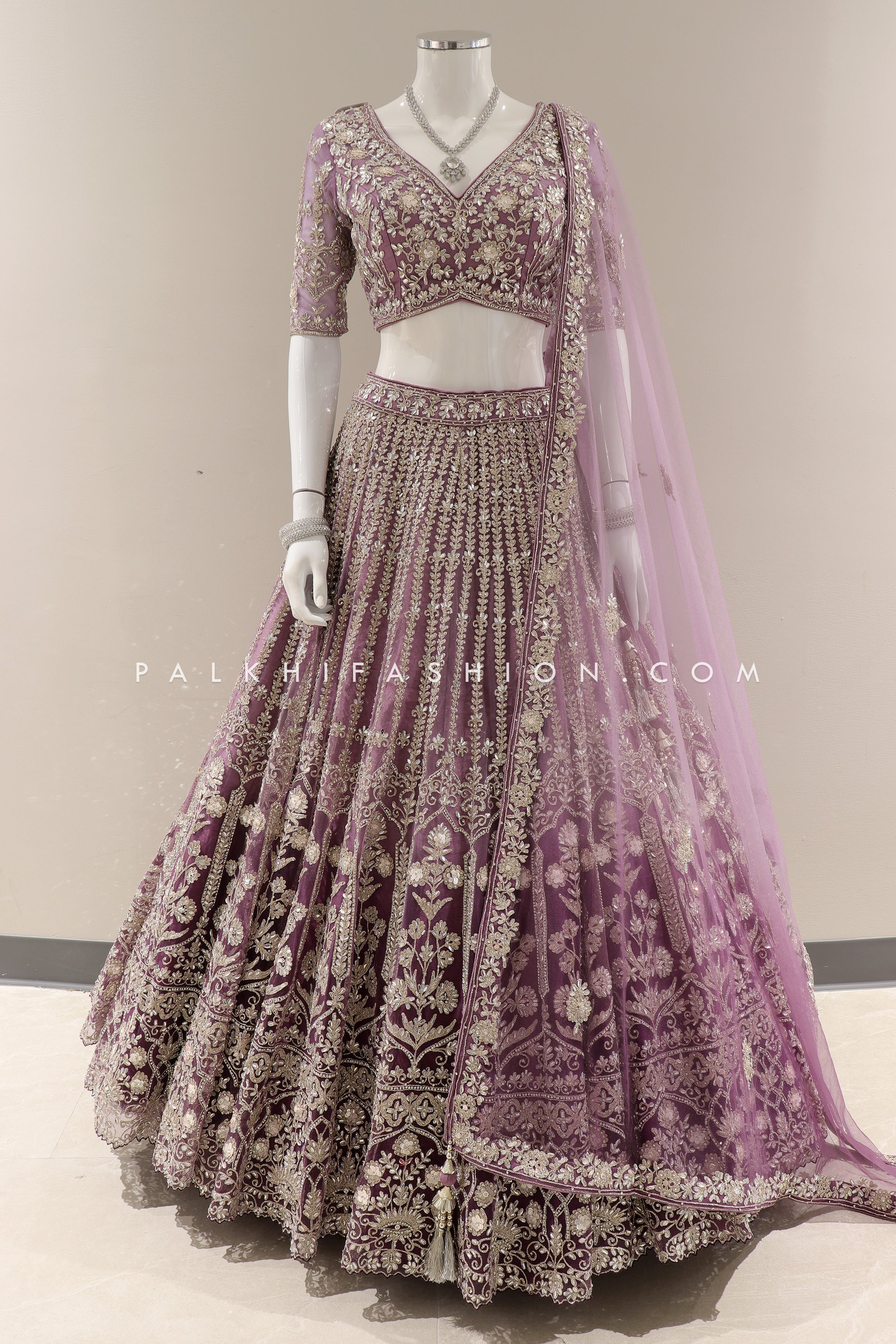 Royal Grandeur: Premium lilac/Purple Designer Lehenga Choli