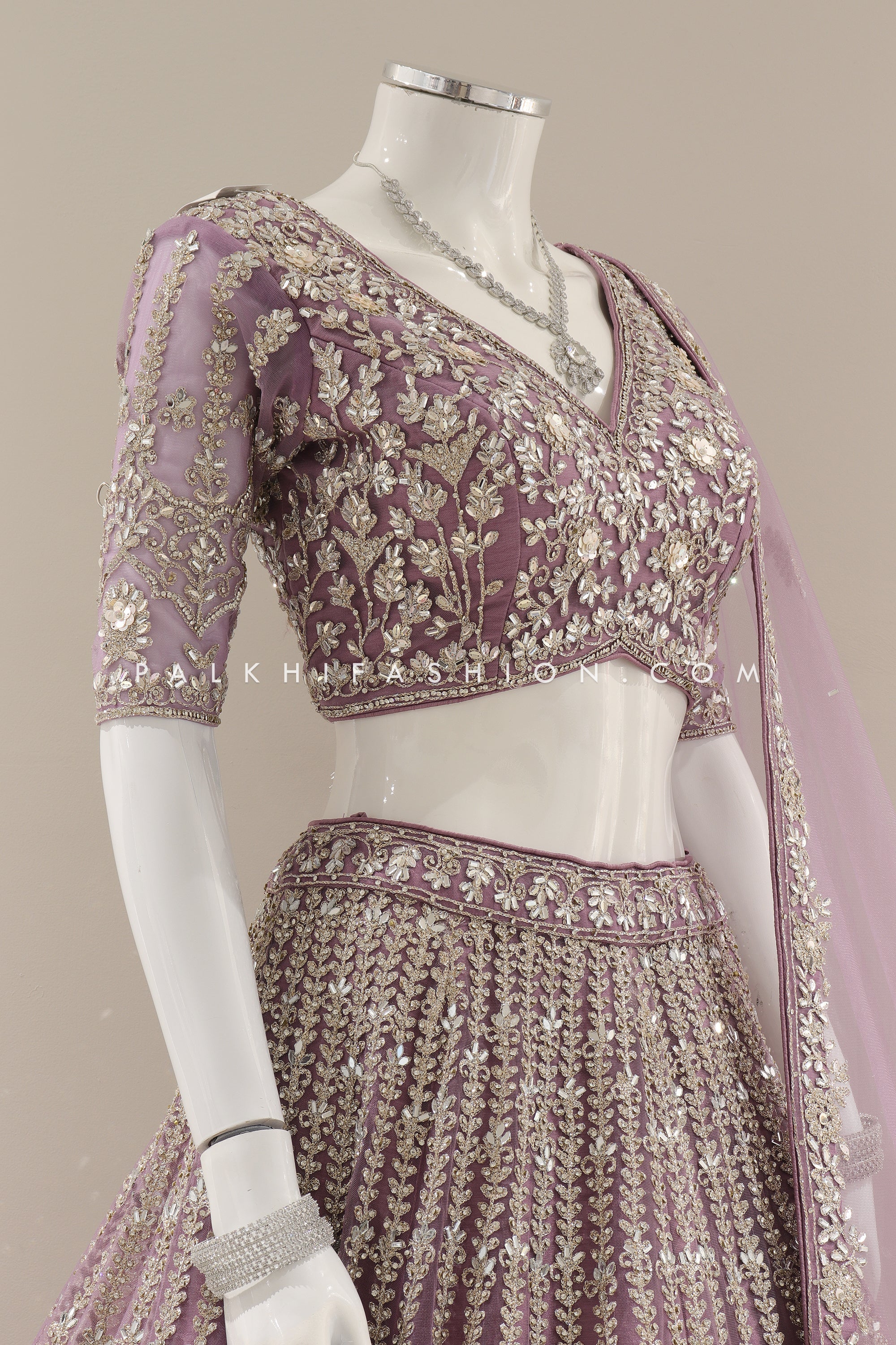 Royal Grandeur: Premium lilac/Purple Designer Lehenga Choli