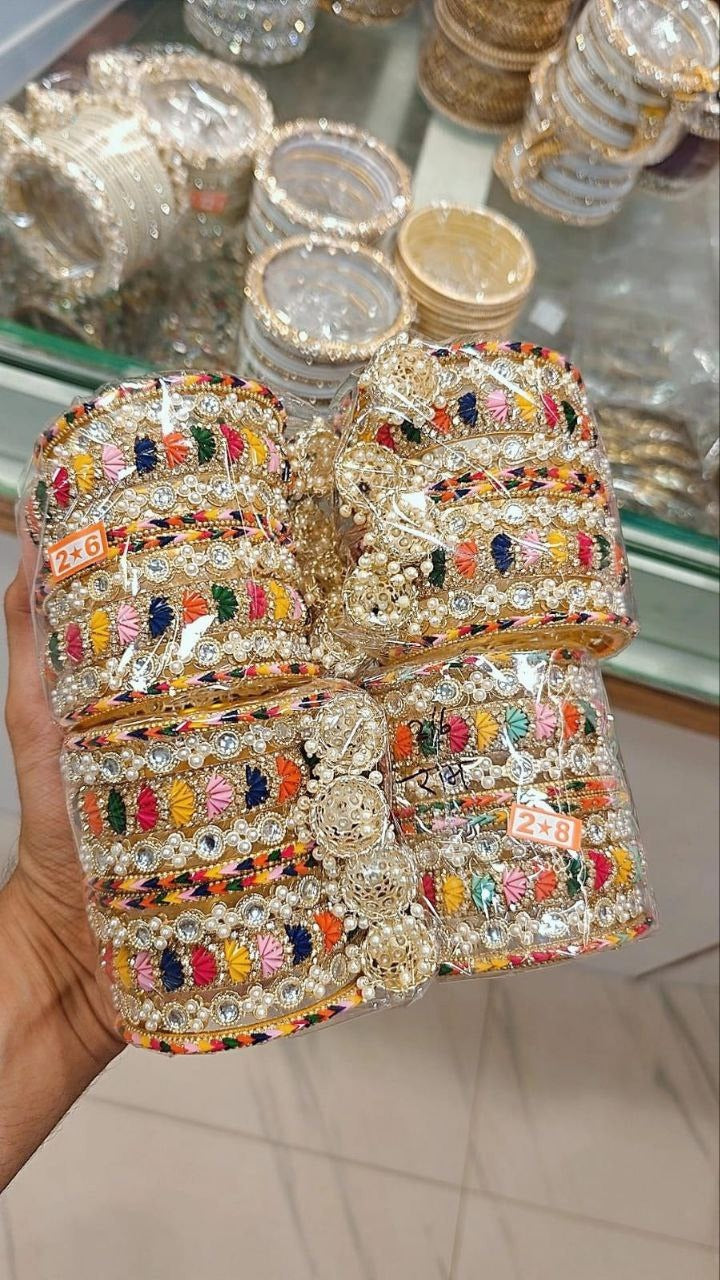 Vibrant Kundan Bangles