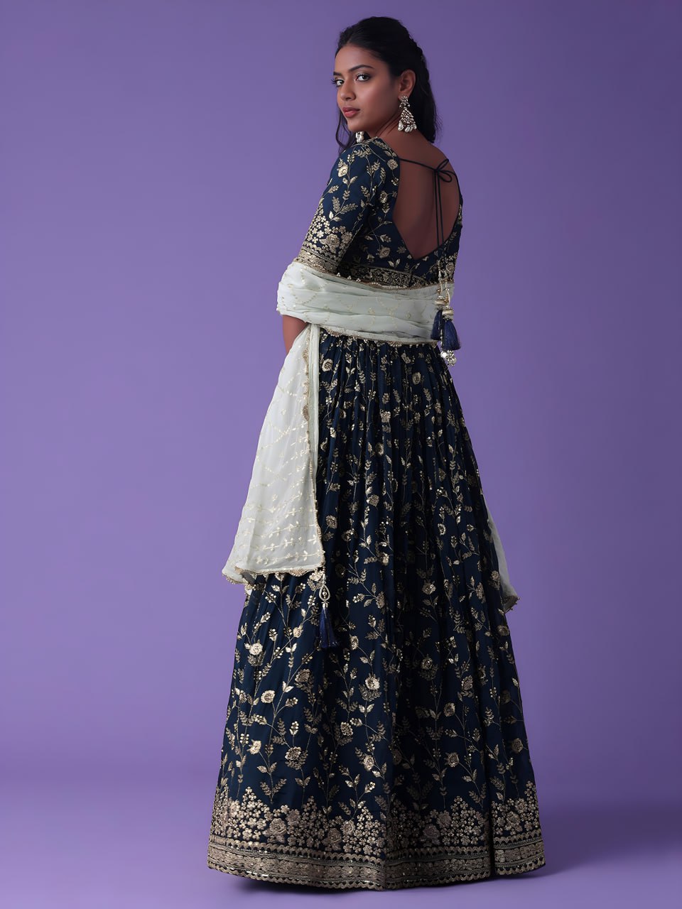 Lehenga Set β Heavy Georgette with Exquisite Embroidery