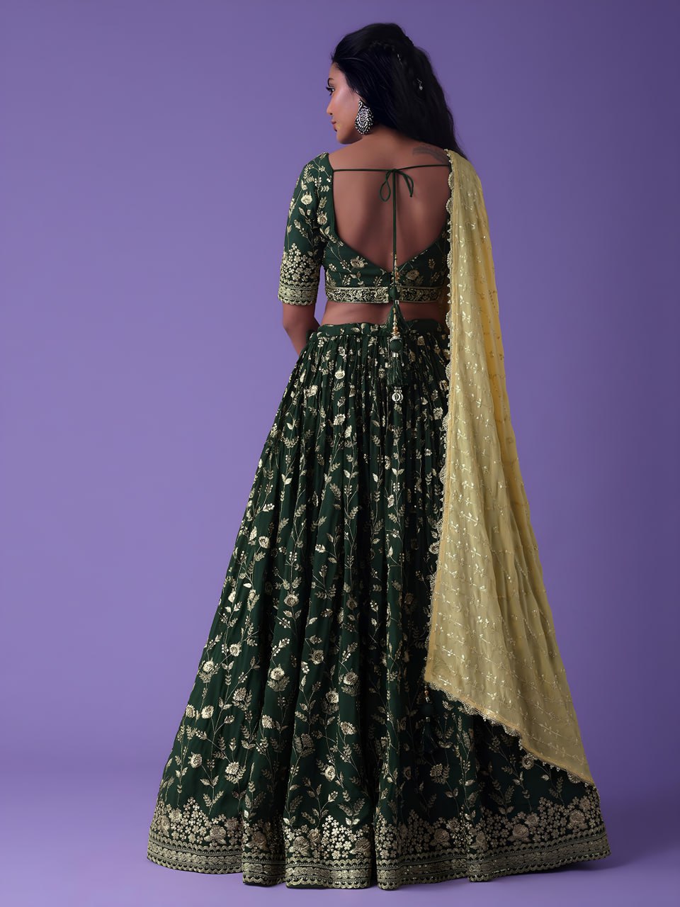 Lehenga Set β Heavy Georgette with Exquisite Embroidery
