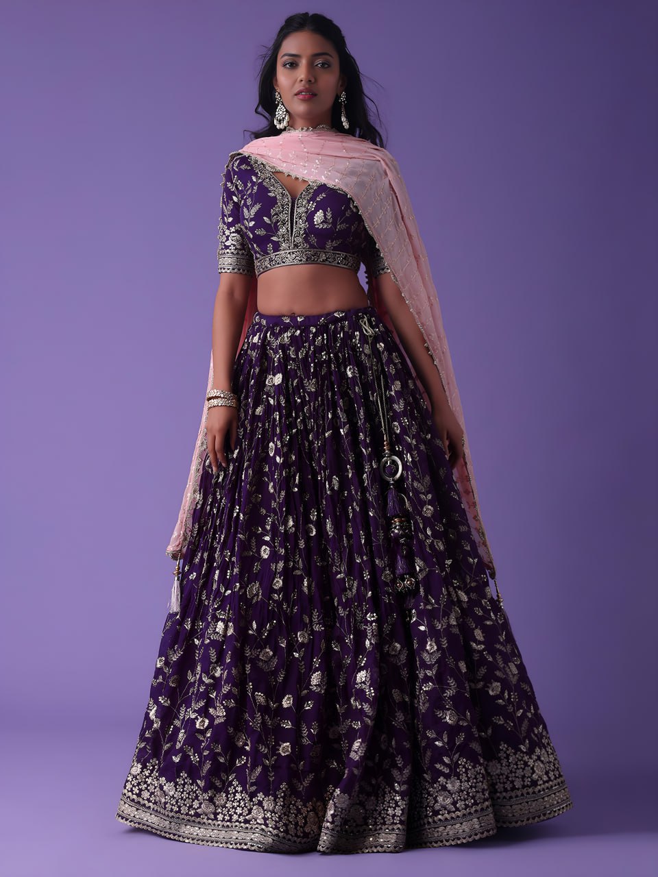 Lehenga Set β Heavy Georgette with Exquisite Embroidery