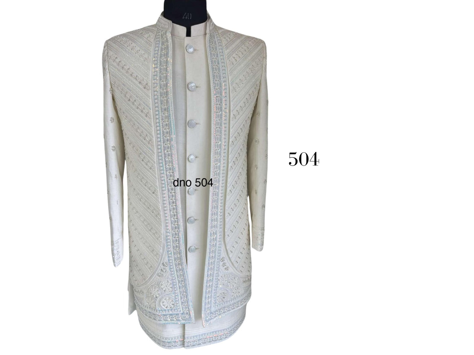 Indo-Western Men’s Outfit with Jacket, Koti & Bottom | Fusion Ethnic Wear Set