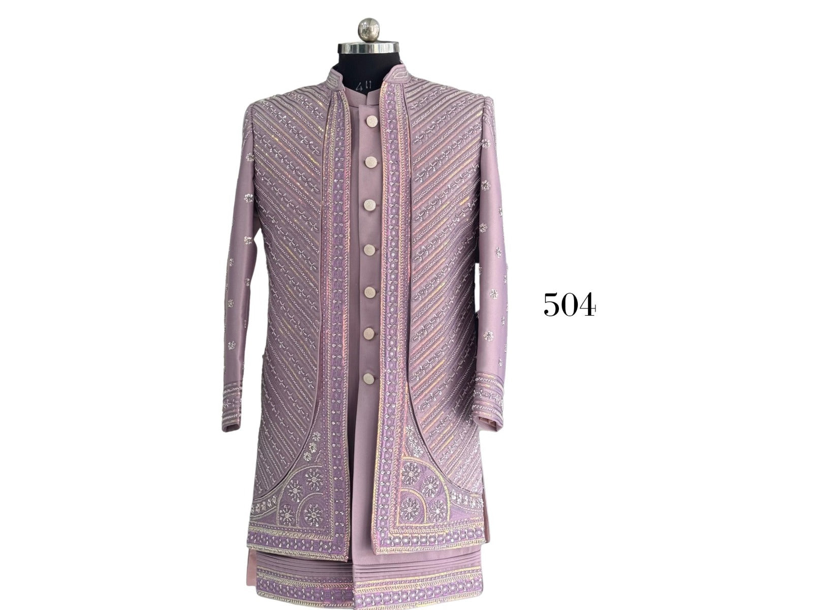 Indo-Western Men’s Outfit with Jacket, Koti & Bottom | Fusion Ethnic Wear Set