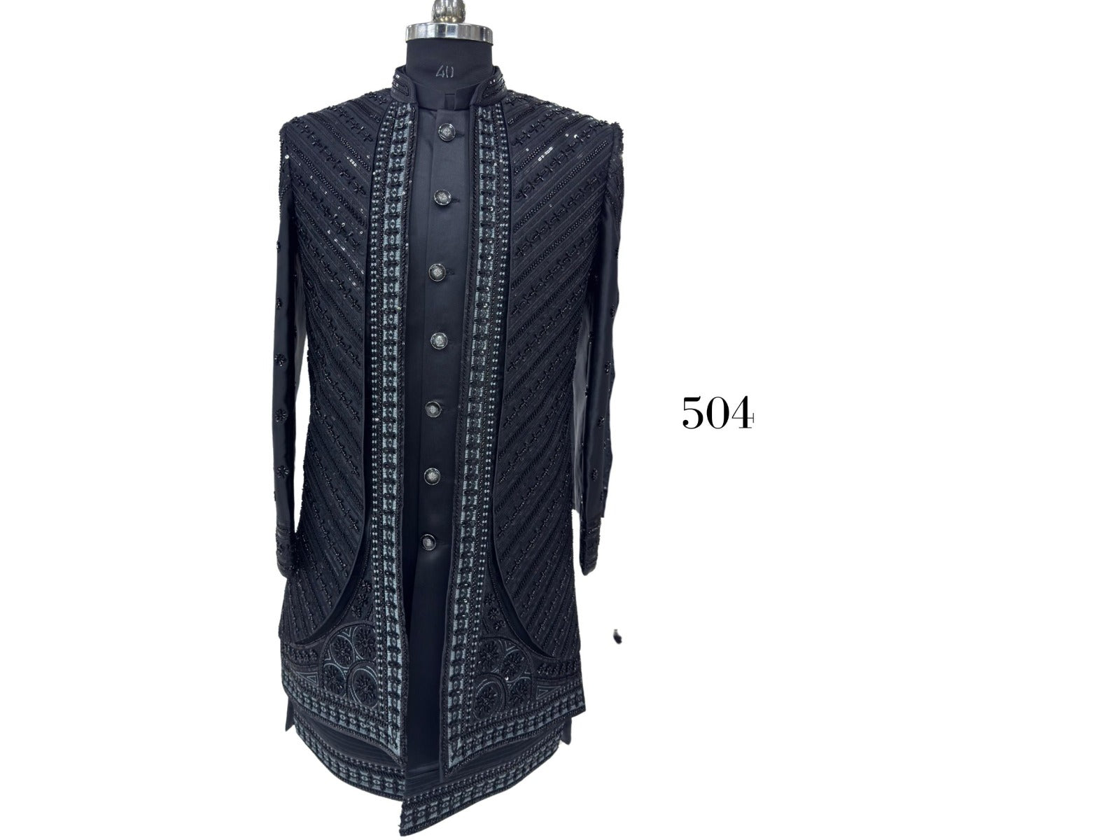 Indo-Western Men’s Outfit with Jacket, Koti & Bottom | Fusion Ethnic Wear Set