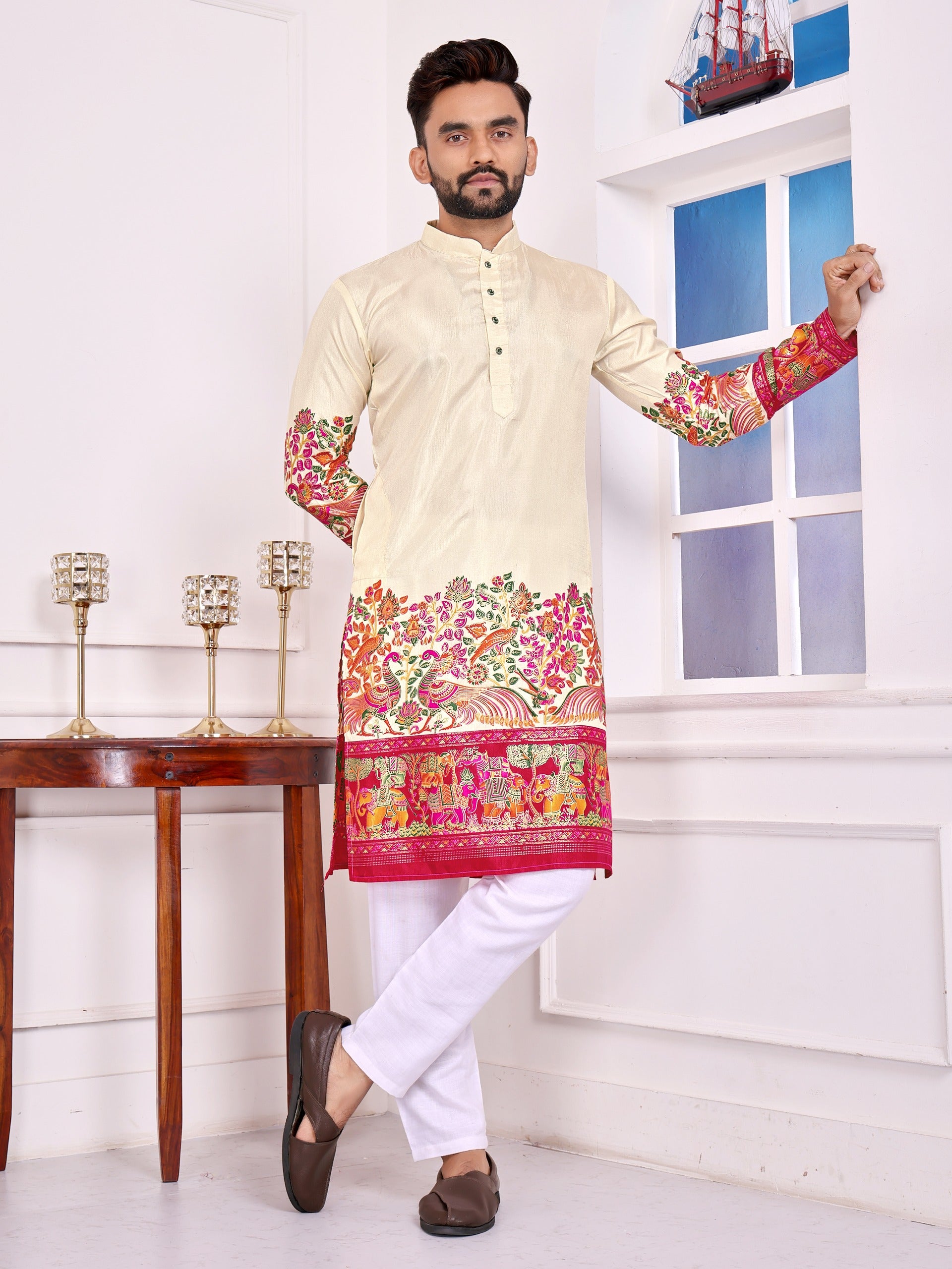 Love Birds Vol-2 | Festive Couple Combo β Men's Kurta & Women's Lehenga