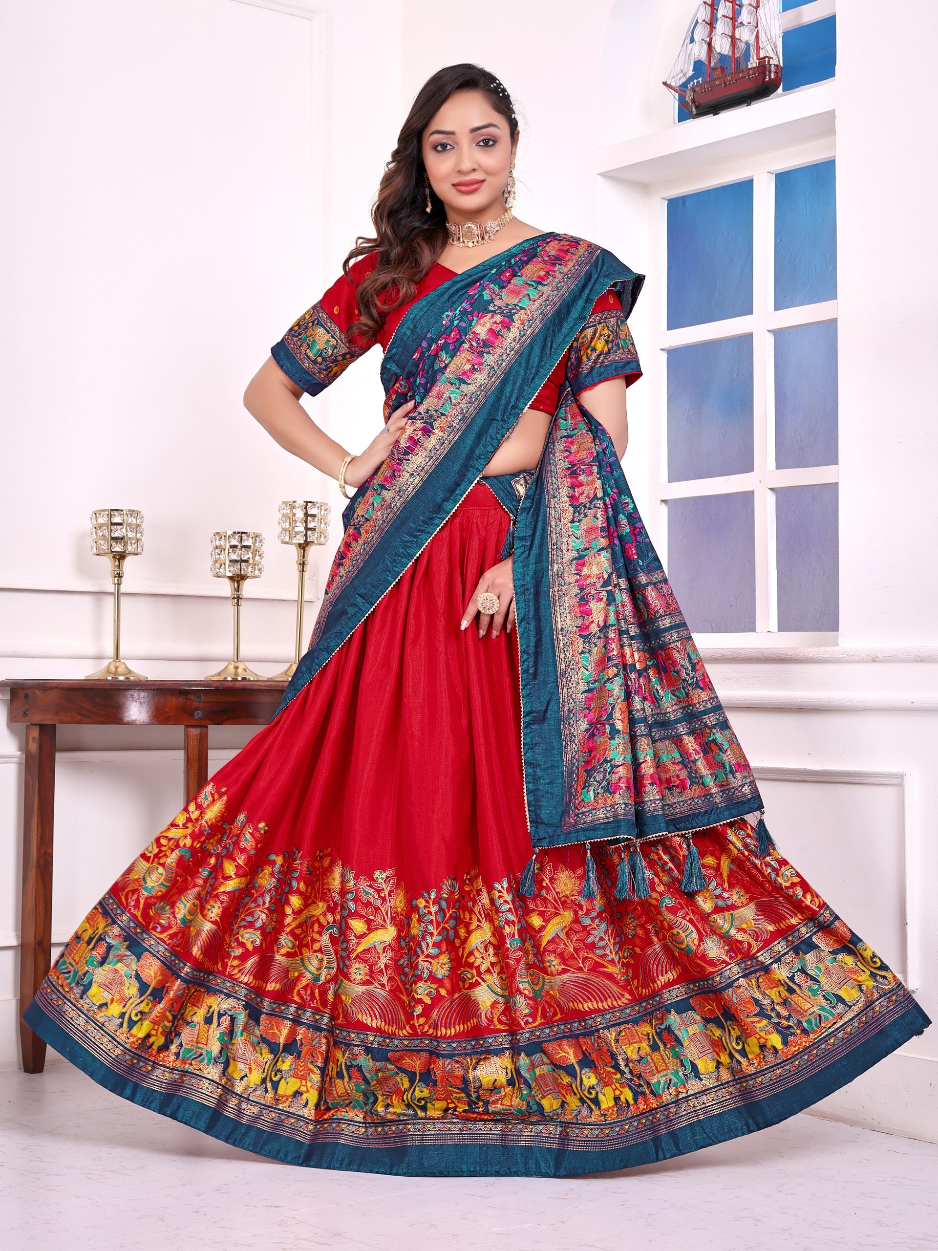 Love Birds Vol-2 | Festive Couple Combo β Men's Kurta & Women's Lehenga