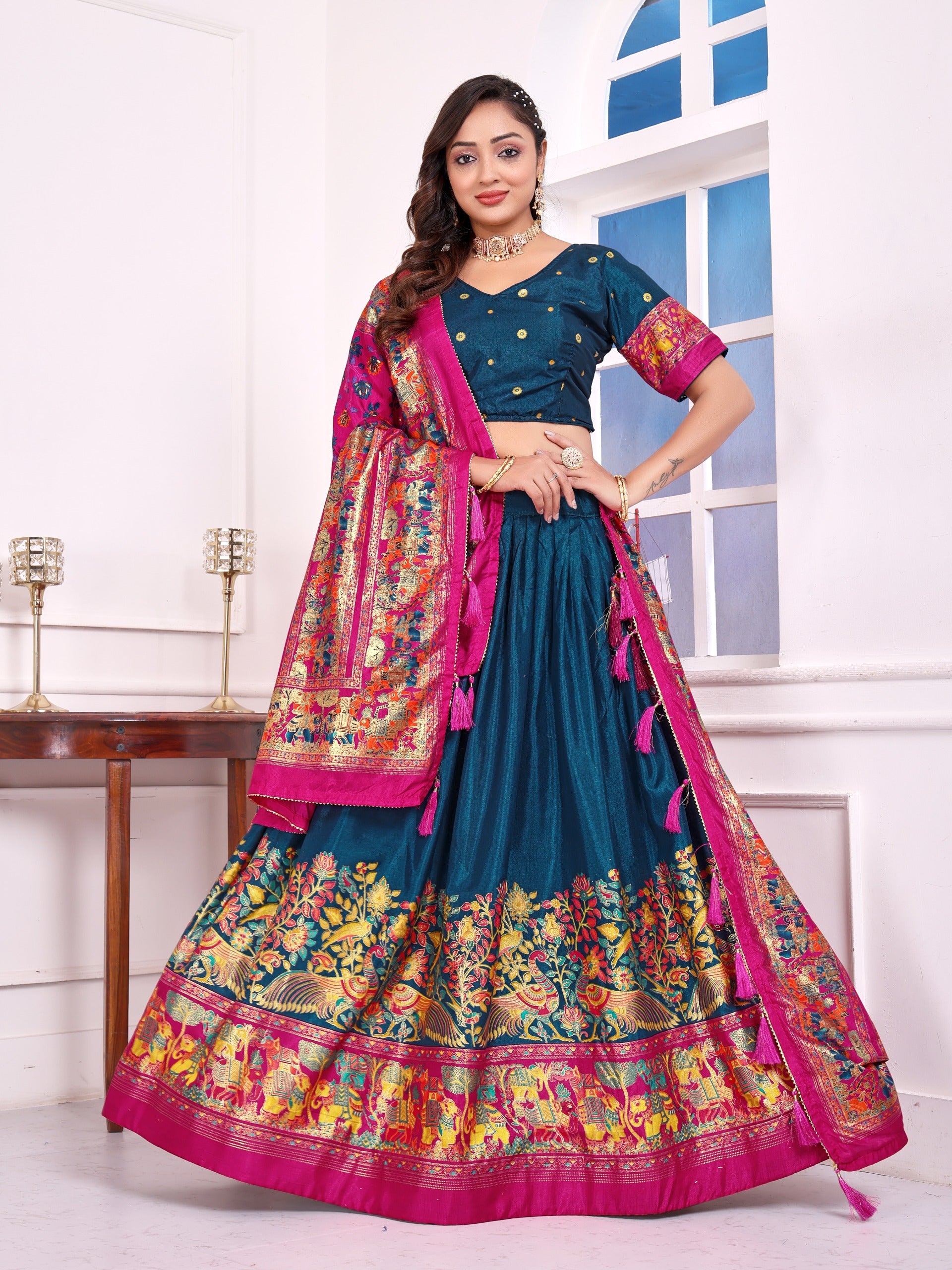 Love Birds Vol-2 | Festive Couple Combo β Men's Kurta & Women's Lehenga