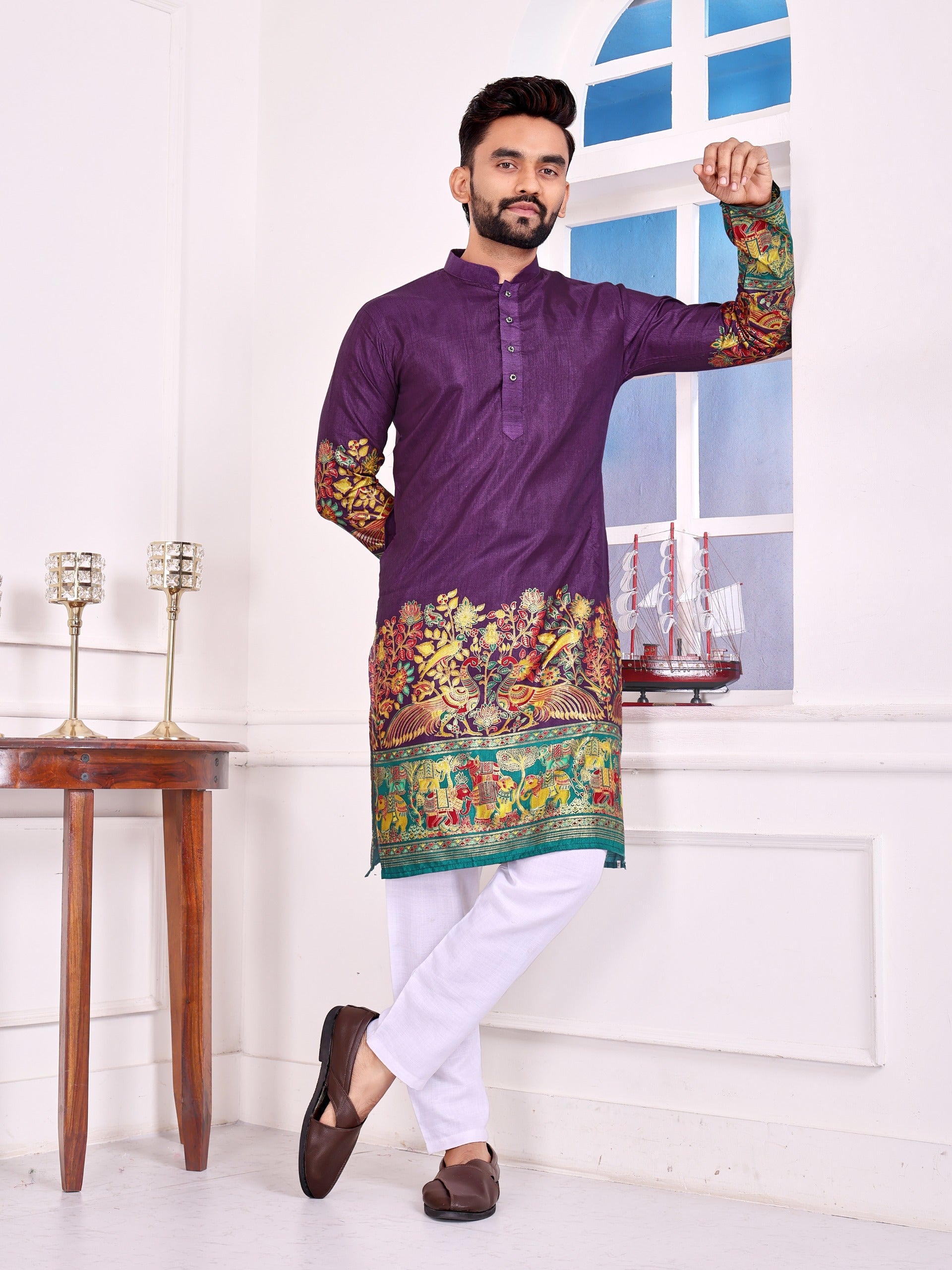 Love Birds Vol-2 | Festive Couple Combo β Men's Kurta & Women's Lehenga