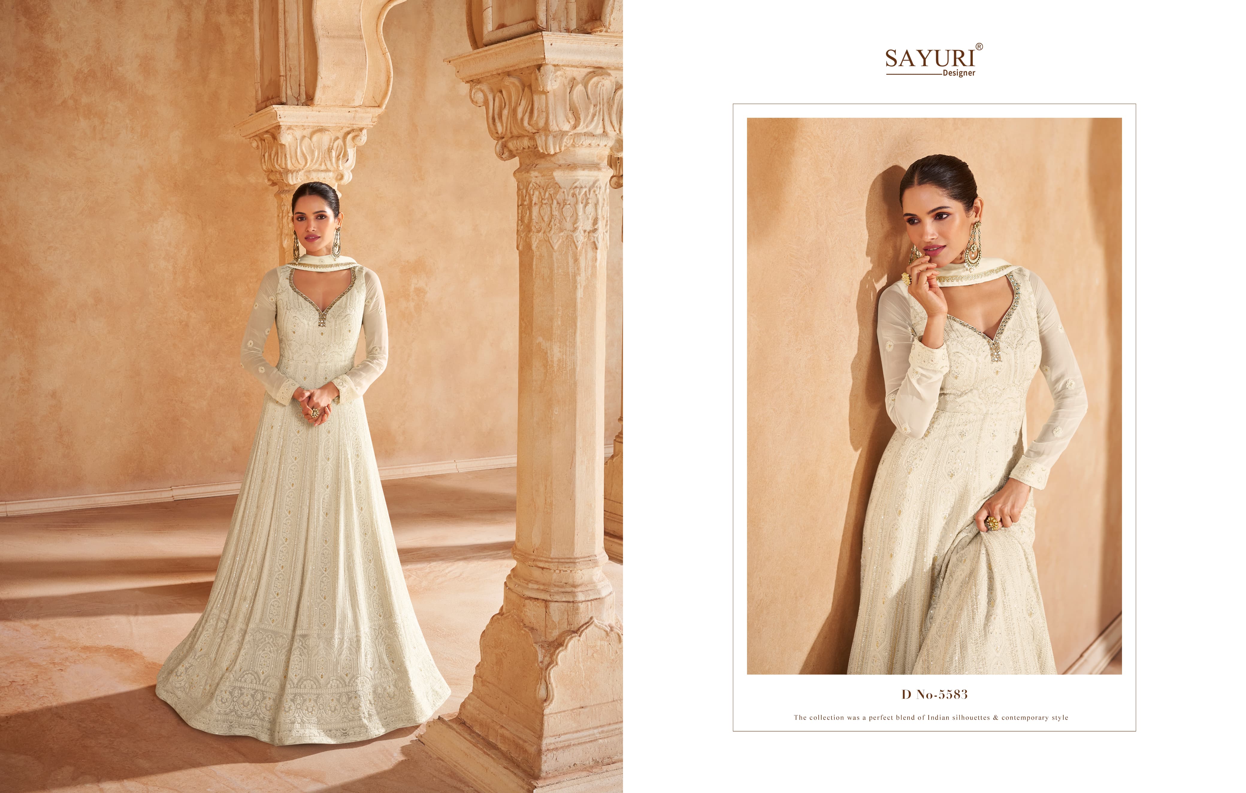 SAHIRA โ 2 Piece Real Georgette Chikankari Embroidered Dress with Dupatta