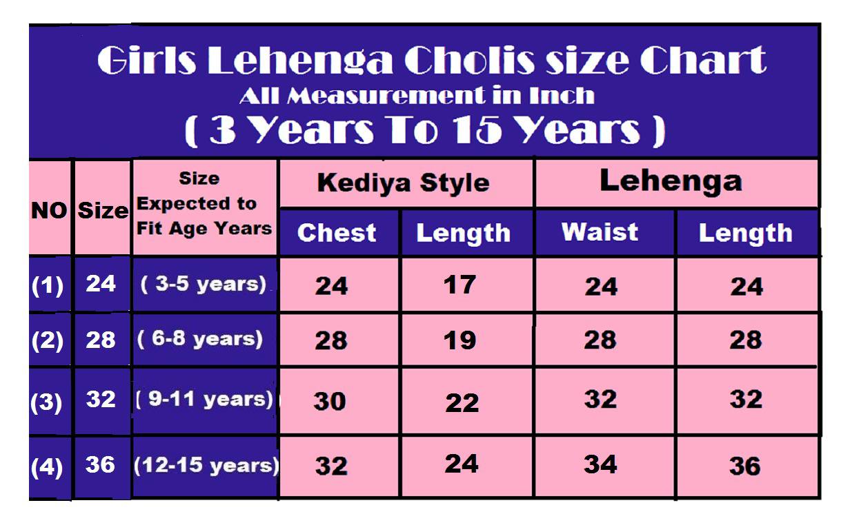 Designer Kids Lehenga Set - Fully Stitched Ready-to-Wear Kediya Style