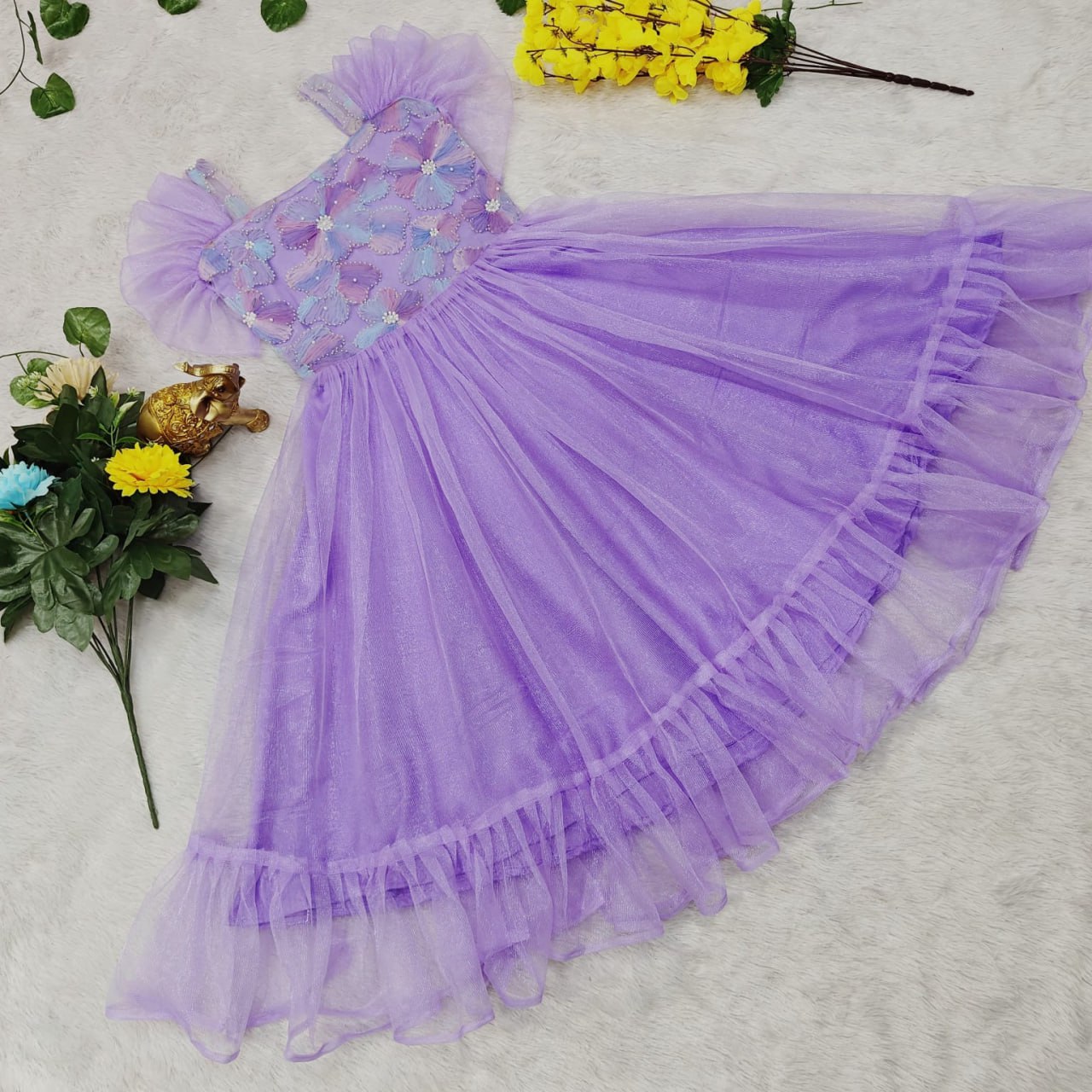 Mermaid-Inspired Lavender Gown β Customizable Elegance for Every Age