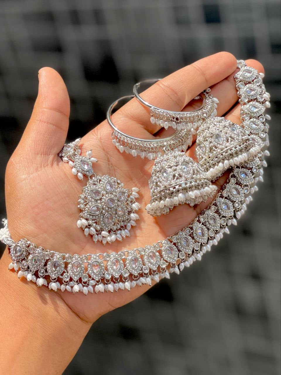 Premium Quality Reverse AD Stone Work Polki Choker