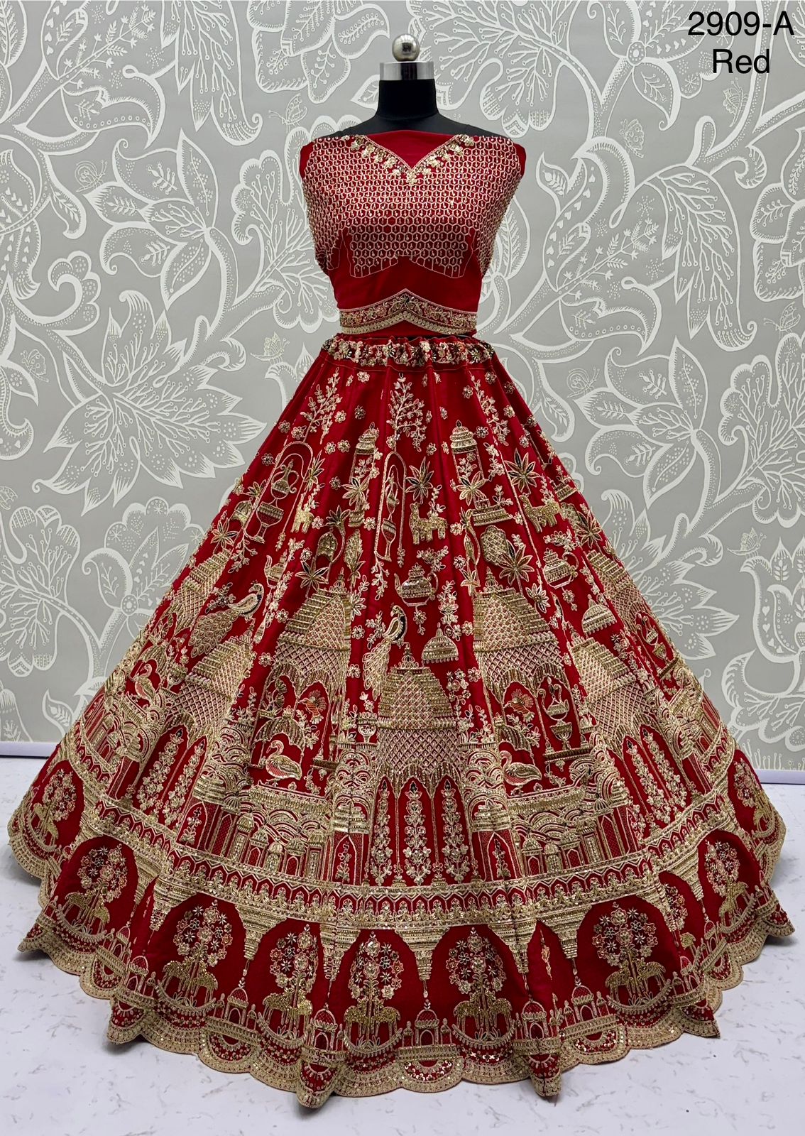 Amazing Hand Work Bridal Lehenga Choli with Double Dupatta