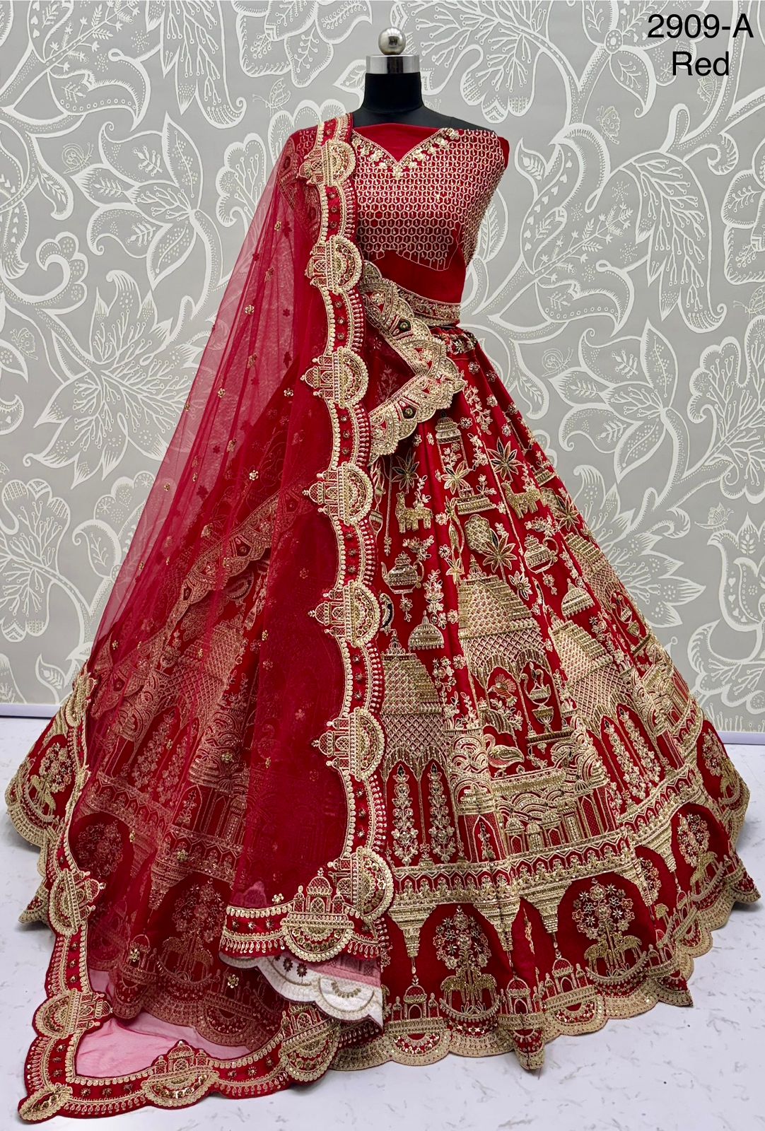 Amazing Hand Work Bridal Lehenga Choli with Double Dupatta