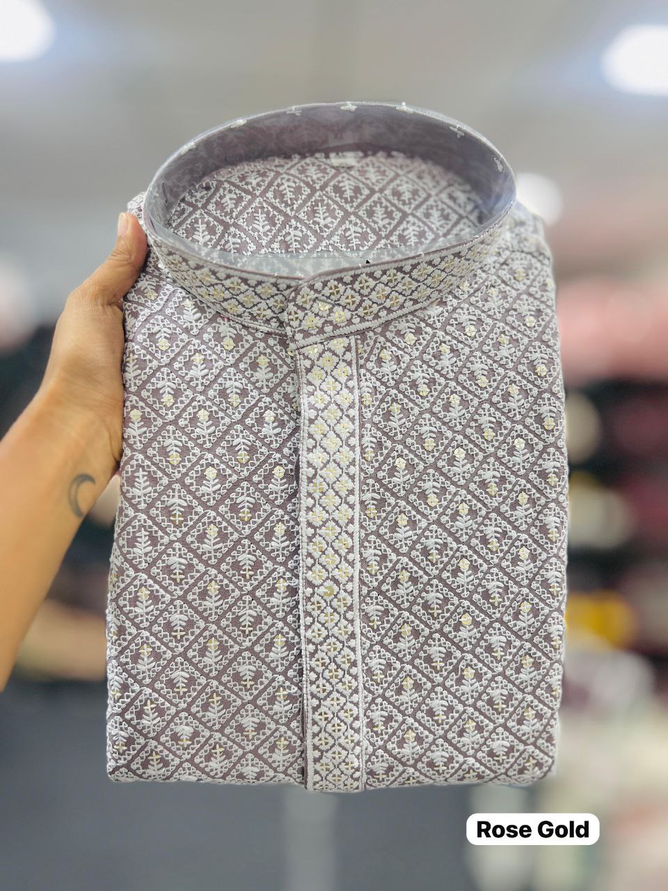 Saiyaara Kurta – Chikankari Schiffli Elegance in 5 Colors