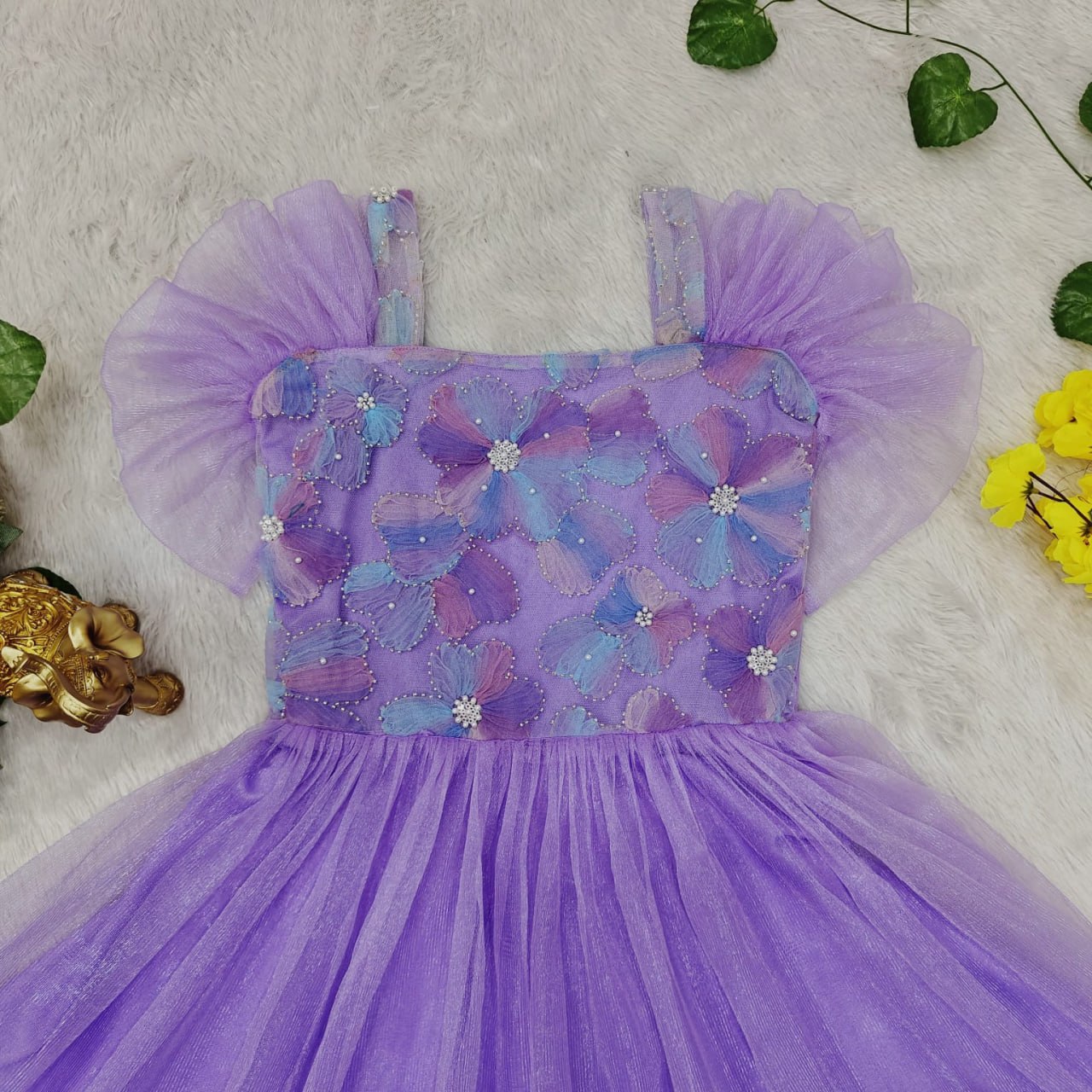Mermaid-Inspired Lavender Gown – Customizable Elegance for Every Age