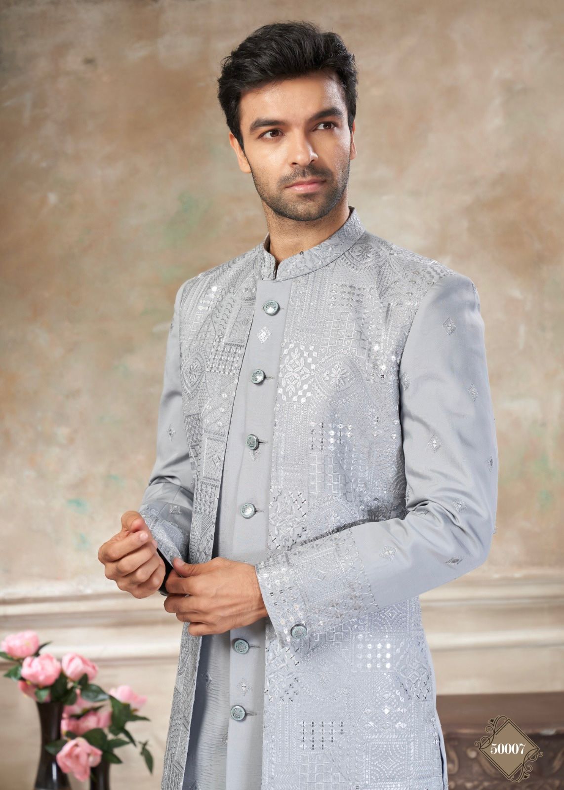 Men’s Kurta – Wedding Collection | Heavy Embroidered Indo-Western Kurta Set for Men | Pure Viscose Fabric Designer Outfit
